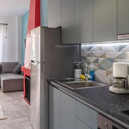 Apartman Cycladic Flat With Sea View And Bbq Grill Jeriszósz