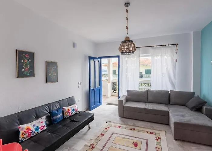 Cycladic Flat With Sea View And Bbq Grill Apartmán *
