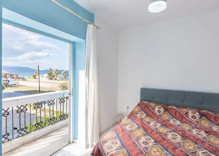 Cycladic Flat With Sea View And Bbq Grill Apartmán Ierissós
