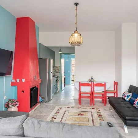 Lägenhet Cycladic Flat With Sea View And Bbq Grill