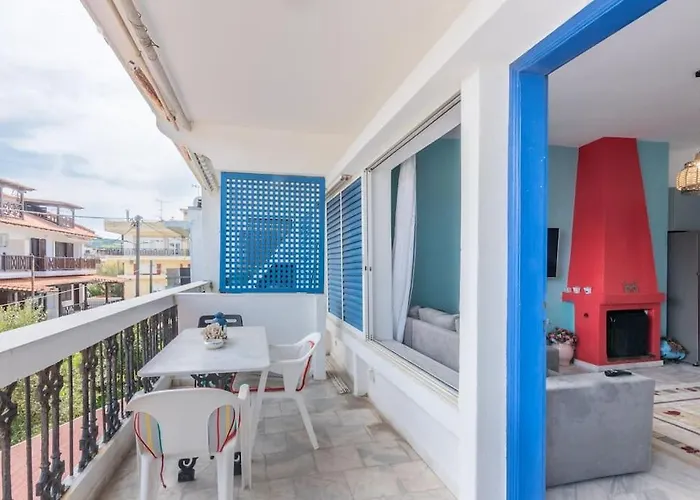Cycladic Flat With Sea View And Bbq Grill Ierissos